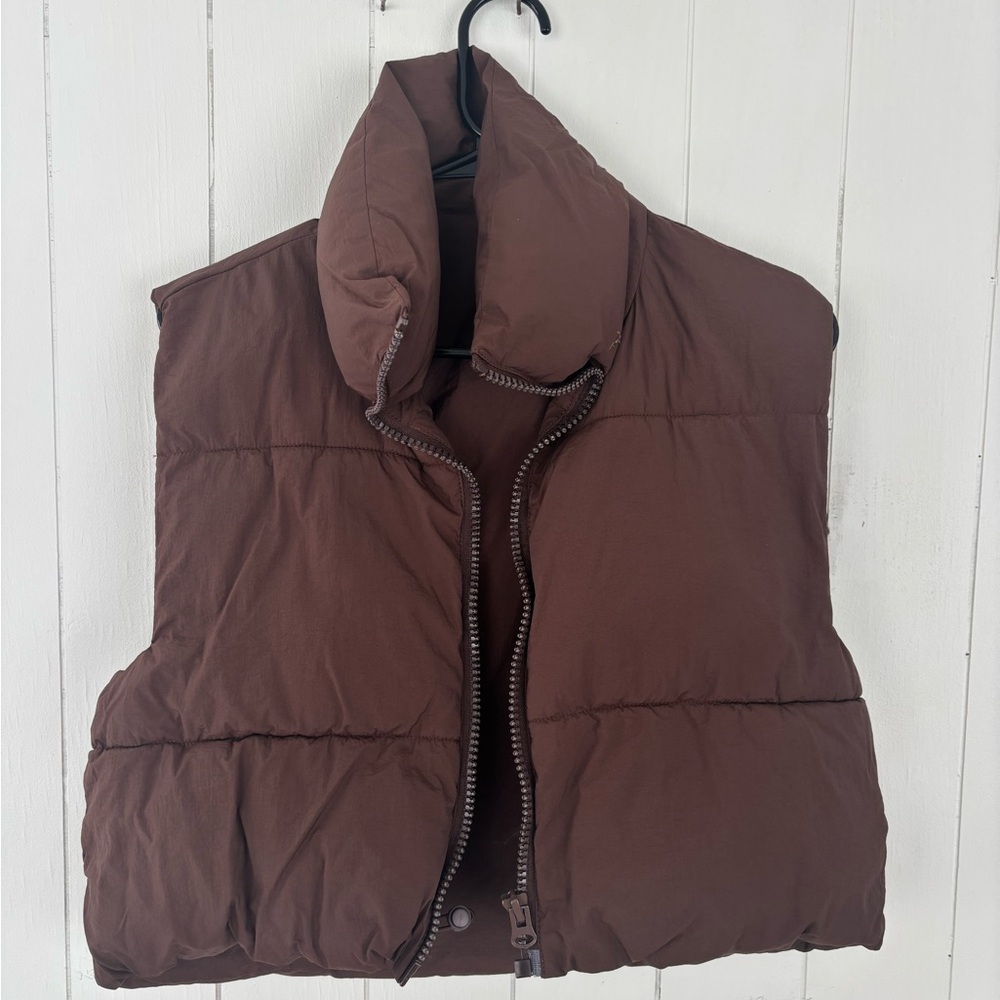 Brown Puffer Vest